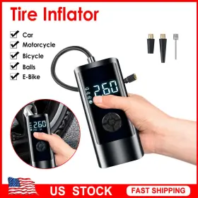 Paddsun 883148554006 260psi Mini Air Pump Cordless Electric Tire Inflator Car Bike Rechargeable