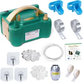 600w Partywoo 740385211317 110v Electric Balloon Pump Portable Medium Green