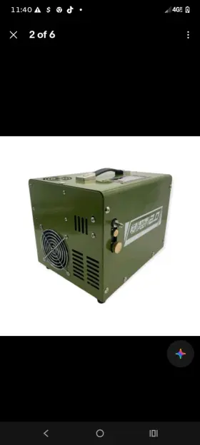 Pcp Kong Py-a-16807 New Lil Foot 2.0 4500 Psi Portable Compressor