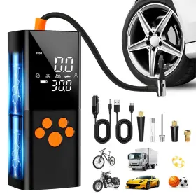 Pecicom 717225833268 Tire Inflator Portable Air Compressor 25000mah 150 Psi Pump 12v Dc Cordle