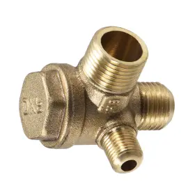 Peroup 619668230522 M10 M14 Pt3/8 Air Compressor Check Valve 90 Degree Male Threaded Brass
