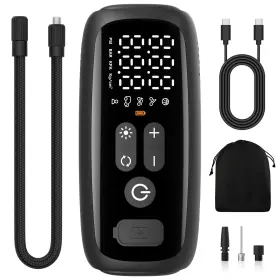 Peseil 850063711937 Tire Inflator Portable Air Compressor 28 Cylinders 12v 140w