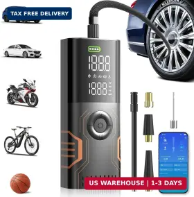 Picasso 754175410057 Tire Inflator Portable Air Compressor - Smart App Pump For Car Tires All-in