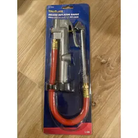 Trfl17850 Plews Tru-flate 17850 10 To 120 Psi Deluxe Inflator Gauge S-506 Dual Foot Chuck