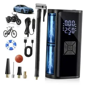 Poledy 797457691515 Tire Inflator Portable Air Compressor With Led Light Electric Bicycle