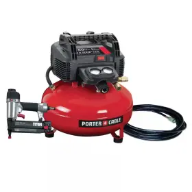 Porter-cable 744110402933 6 Gal. 150 Psi Portable Electric Air Compressor And 18-gauge Brad Nailer Combo K