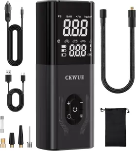 Proxxi 445024023032 Portable Tire Inflator 180psi Cordless Air Compressor With Digital Gauge