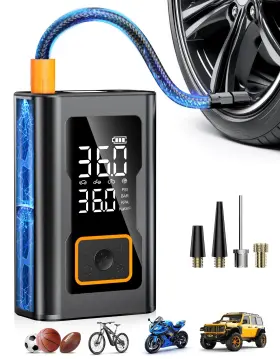 Puflat 766757185369 Tire Inflator Portable Air Compressor For Car Compact
