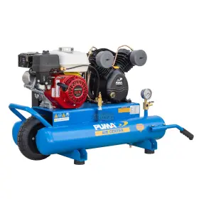 Puk-5508g Puma 8 Gallon Gas Powered Air Compressor With Honda Engine Wheel Barrow Style