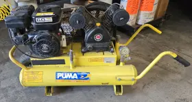 Puk6008rg Puma 8 Gallon 6hp Gas Wheel Barro Air Compressor Subaru Robin 6.0 Ex17 Engine