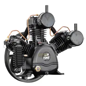 Tuk-50 Puma 3 Cylinder Two Stage Cast Iron Air Compressor Pump 26.5 Cfm 175 Psi