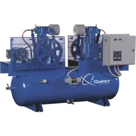 2053659 Quincy Compressor Quart Splash Lubricated Duplex Air 7.5 Hp 460 Volt 3 Phase