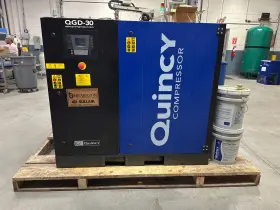 Qdg-30 Quincy Rotary Air Compressor 30 Ton With 120 Gal Tank
