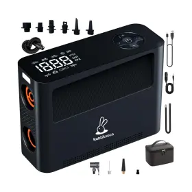 Rat2301 Rabbitxoco Electric Air Pump 10 Modes Tire Inflator Portable Compressor 500l Ai