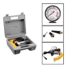 Rad Sportz 193420010022 12v Electric Tire Air Pump With Gauge Portable Inflator For Bike