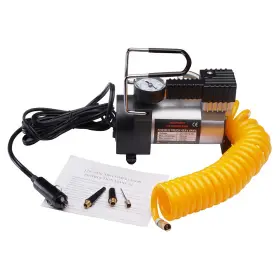 Rad Sportz 194189689344 Portable Air Pump 12v Cigarette Lighter Plug Pressure Gauge 3ft Hose And