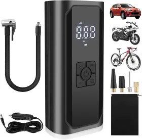 Cq-0313 Rihvy 150psi Tire Inflator Portable Air Compressor Dc 12v Car Pump