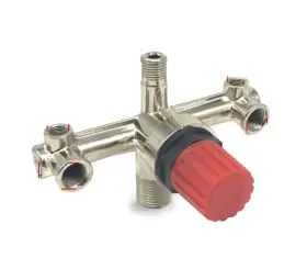 Rikolol 336557011071 Npt Compressor Manifold Heavy Duty Double Outlet Air Switch Pressu