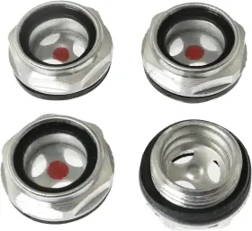 Acsgaah-12-4 Rlecs 4pcs Air Compressor Sight Glass For Gearbox Pump Tank 1/2