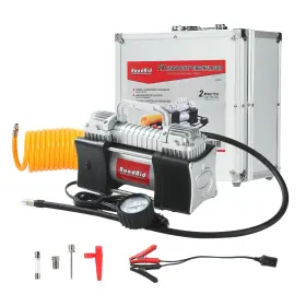 Ra929 Roadaid 12v Tire Inflator Portable Air Compressor Double Cylinders Pump 150psi Luxu