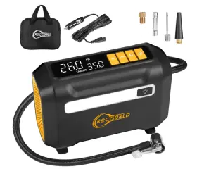Rocgorld 600609793039 Portable Car Tire Inflato 150 Psi Air Compressor 12vdc Tireair Pump