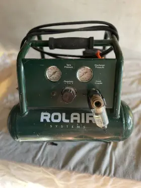 Rolair 662865012446 .5 Hp 1 Gallon Ultra Quiet Portable Air Compressor