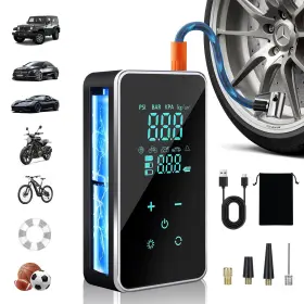 Lxy-02 Ruixydobo Portable 150psi Tire Inflator With Led And Digital Gauge For Car Bike Motorcycle