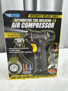 Rydz 841437137934 Ryes Air Tire Inflator Compressor Portable 150psi 12v Cars Bikes Motorcycles