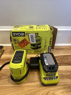 Ryobi 033287222315 One 18v Cordless High Pressure Inflator Kit With 2.0 Ah Battery And Charger