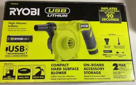 Fv1f61k Ryobi Usb Lithium High Volume Inflator Kit With 2.0 Ah Battery