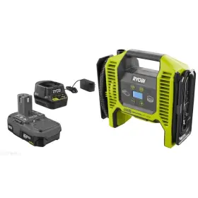 P747kn Ryobi 18v Cordless Dual Function Portable Inflator/deflator With 1.5 Ah Battery