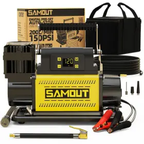 Smac20st Samout Smaout 12v Digital Air Compressor Offroad Portable Inflator 7.06 Cfm Pu