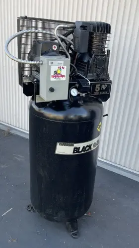 M1059 Sanborn Industrial Vertical Air Compressor 5hp 175 Psi 80gal Cylr 230/460v 1ph