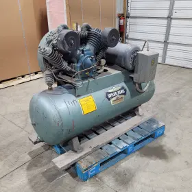 755-80 Saylor-beall Two-stage Horizontal Tank Air Compressor Volt. 208-230/460