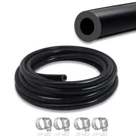 Sdzonges 614158511266 Vacuum Hose Automotive 5ft Id 1/4 Inch 6mm - With Clamps