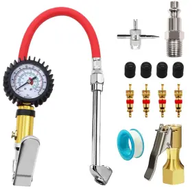 O-q-049 Seamaka Heavy Duty Tire Inflator With Pressure Gauge 220 Psi Air Compressor A