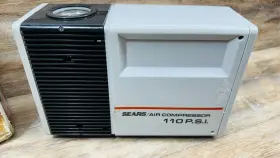 9-1138 Sears Vintage 12v 110psi Portable Air Compressor Works Great