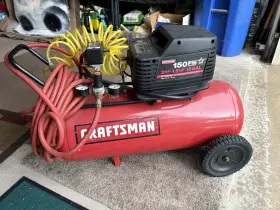 919.167340 Sears Craftsmen 3 Hp 15 Gal 120v Air Compressor Oil Free 150 Psi Wheels Electric 919.167340 Sears Craftsmen 3 Hp 15 Gal 120v Air Compressor Oil Free 150 Psi Wheels Electric