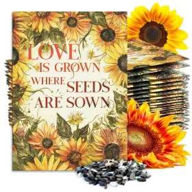B08hkq79fv Seed Needs Sunflower Packet Party Favors - 20 Pre-filled Packs To Hand Out Great