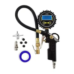 Dtik1 Segomo Tools 250 Psi Digital Tire Inflator With Pressure Gauge - Heavy Duty D