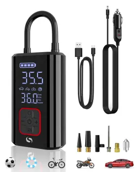 Servomaster 797417328871 Tire Inflator Portable Air Compressor Smart Pump For Car Tir