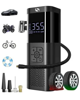 Sm02e Servomaster Tire Inflator Portable Compressor Cordless Wi