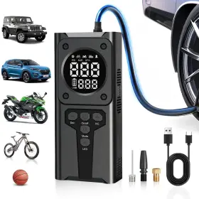 Sevenchip B1001 Tire Inflator Portable Air Compressor Cordless Pump For Car Tires With D