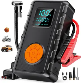 Shenzhen Bailiyou Technology Co. Ltd. 766757187240 Jump Starter Portable Car With Air Compressor