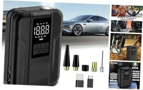 M-020-5 Shenzhen Bofuneng Battery Co Ltd Tire Inflator Portable Air Compressor - 150psi Pump For Car Tires Black