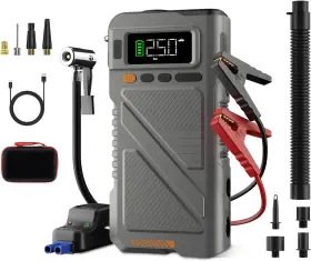 9000a Shenzhen Veestb Technology Co. Ltd. W150 Car Jump Starter With Air Compressor 9 In 1 Jumper Box For Portable