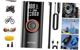 Gtr-1920 Shenzhen Weiker Technology Co. Ltd Tire Inflator Portable Air Compressor Electric Pump 4x Super Fast