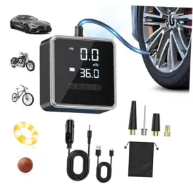 Pr-718 Shenzhenshihanyunkejiyouxiangongsi Tire Inflator Portable Air Compressor 150psi 10000mah Lcd Screen/led