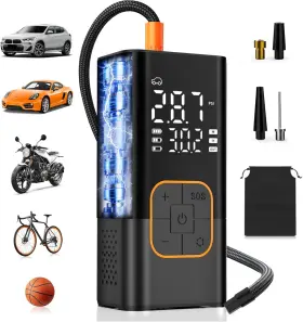 Shenzhenshijingzhuomaoyiyouxiangongsi 313105947966 Tire Inflator Portable Air Compressor Cordless Car Tyre Pump With Digital Dual