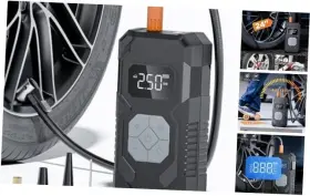 Tap407 Shenzhenshikuaguodianzishangwuyouxiangongsi Tire Inflator Portable Air Compressor-150psi &15000mah Cordless Pump For